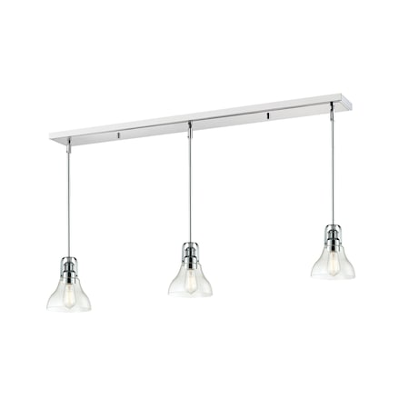 Forge 3 Light Island/Billiard, Chrome & Clear